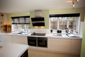 A Neff Induction Hob with Elica extractor above